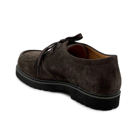 Полуботинки CV COVER серо-коричневые замшевые демисезонные - фото 3, 707333-1 COV GRIGIO