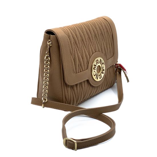 Сумка Marina Creazioni бежевая кожаная - фото 2, 