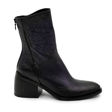 Ботильоны MIMMU синие кожаные демисезонные - фото 1, M563M14 MIM BLU