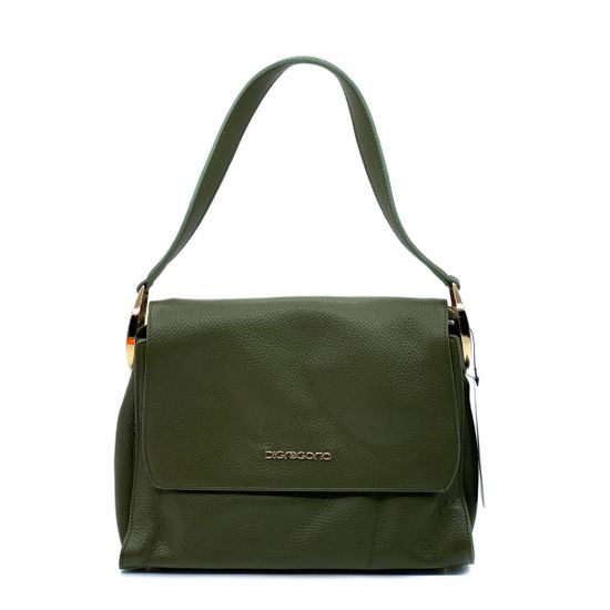 Сумка Di Gregorio зеленая кожаная - фото 1, 