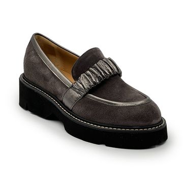 Лоферы MOT-CLE коричневые замшевые - фото 2, MOT2762 MOT STEEL