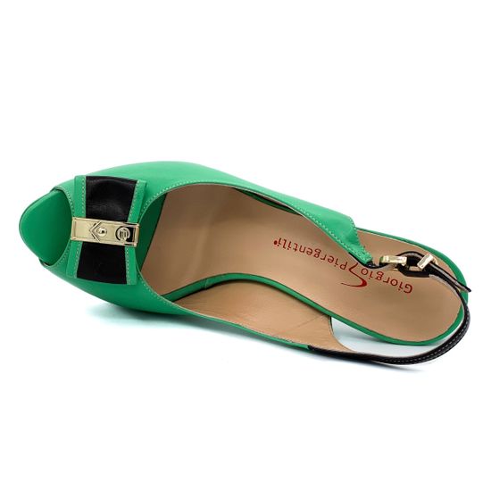 Босоножки Giorgio Piergentili зеленые - фото 5, 