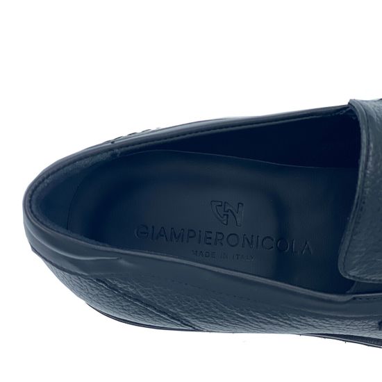 Лоферы Giampieronicola черные кожаные демисезонные - фото 7, S43907 GPN