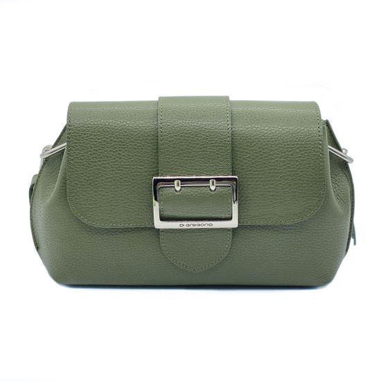 Сумка Di Gregorio зеленая кожаная - фото 1, 