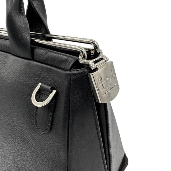 Саквояж Renato Angi черный кожаный - фото 4, 2600981 RA