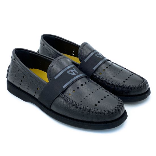 Слипоны Giampieronicola черные кожаные - фото 7, 