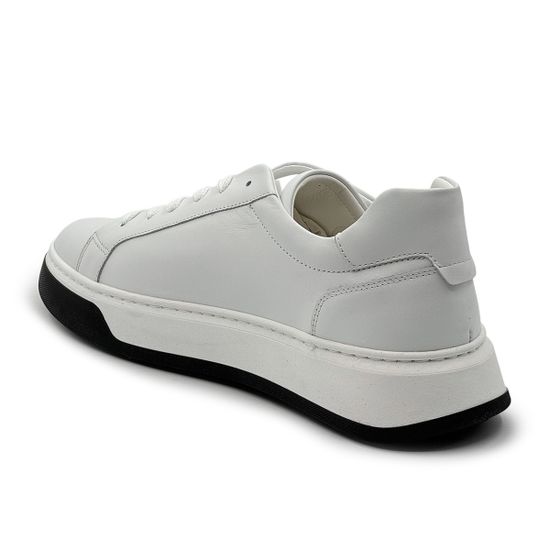 Кеды Barcly белые кожаные - фото 3, 67900 BAR BIANCO