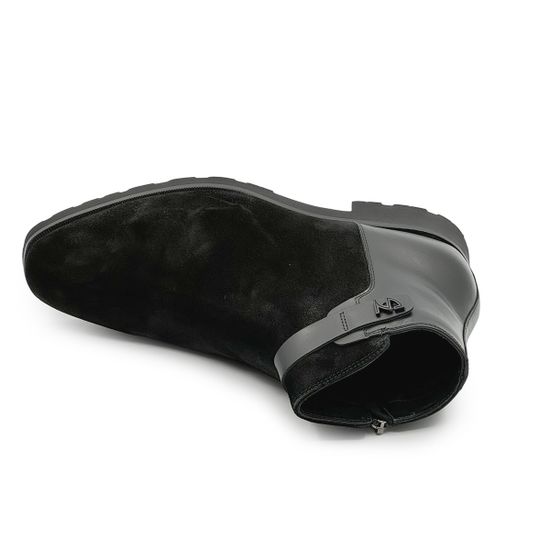 Ботинки GIAMPIERONICOLA черные замша/кожа на меховой подкладке - фото 5, A45221 GPN