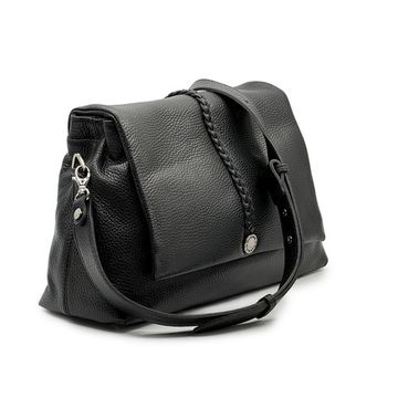 Сумка Marina Creazioni черная кожаная - фото 2, B6962 MC NERO