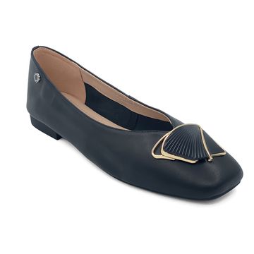 Балетки TUFFONI черные кожаные - фото 2, 2424007LL TUF NERO