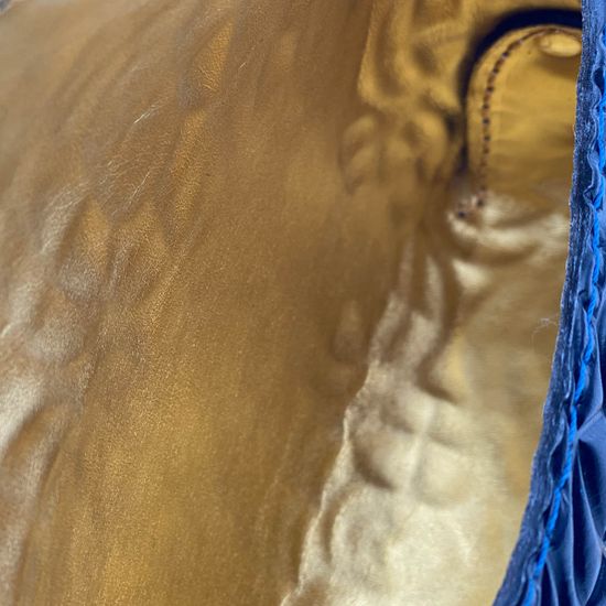 Сумка Marino Orlandi синяя кожаная - фото 5, 