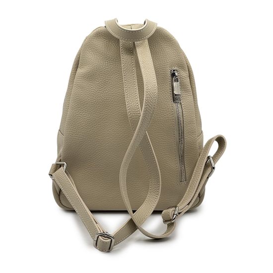 Сумка-рюкзак Renato Angi бежевая кожаная - фото 3, 3360401 RA BEIGE