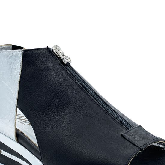 Босоножки Mara черно-серебряные - фото 6, 