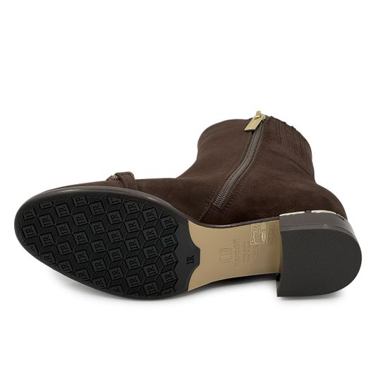 Ботильоны Ilasio Reanzoni коричневые замшевые на байке - фото 4, 4351 IR MORO