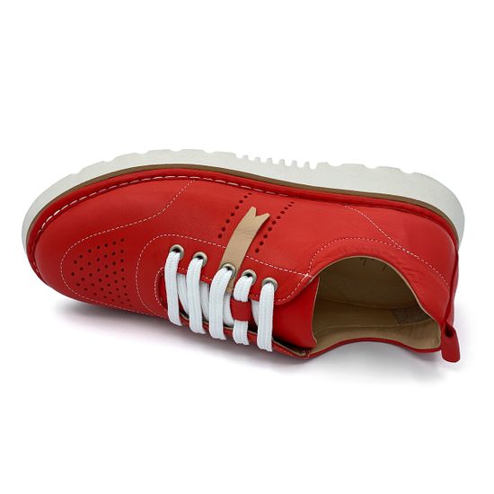 Полуботинки Lab Milano летние красные кожаные - фото 5, 510 LAB ROSSO