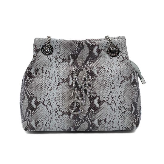 Сумка Marina Creazioni бежевая кожаная с обработкой под питон - фото 1, B6064 MC PITON