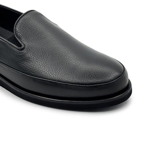 Слипоны Barcly черные кожаные - фото 6, 41201 BAR NERO