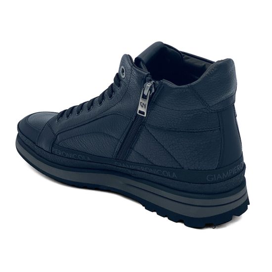 Ботинки Giampieronicola черные кожаные на шерсти - фото 3, B33844 GPN