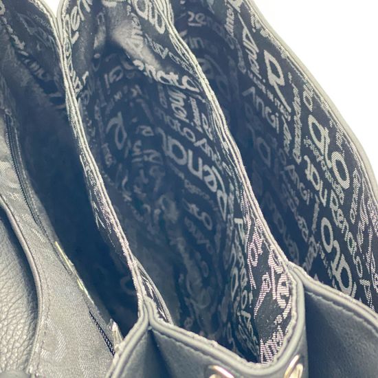 Сумка Renato Angi черная кожаная - фото 5, 