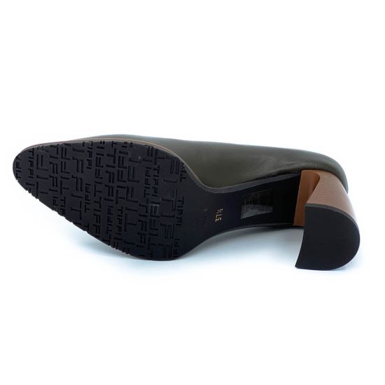 Туфли Tiffi зеленые кожаные - фото 4, S122/70C TI OLIVE