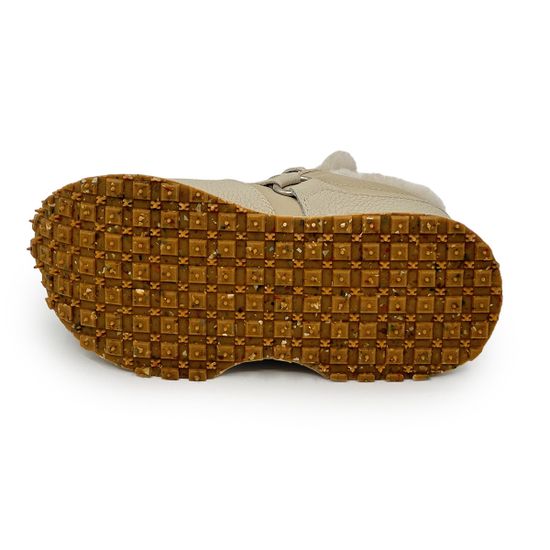 Кроссовки NILA&amp;NILA бежевые кожаные на меху - фото 4, NO6461M NIL BEIGE