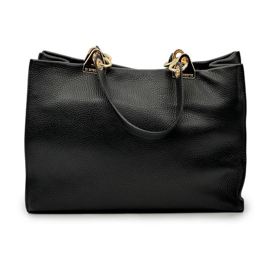 Сумка Di Gregorio черная кожаная - фото 3, 1974 DG NERO