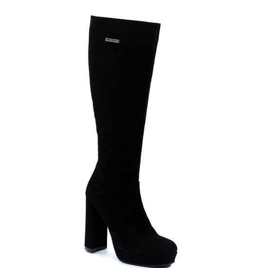 Сапоги Rosso Nero черные замшевые демисезонные - фото 2, 3983 RN