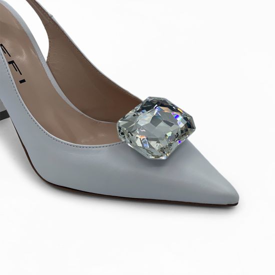 Туфли слингбэк Tiffi кожаные белые - фото 6, G502/90L TI BIANCO