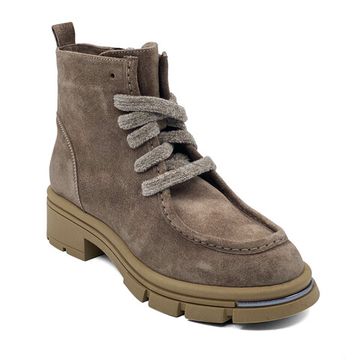 Ботинки Tiffi бежевые замшевые на шерсти - фото 2, A418 TI COCCO