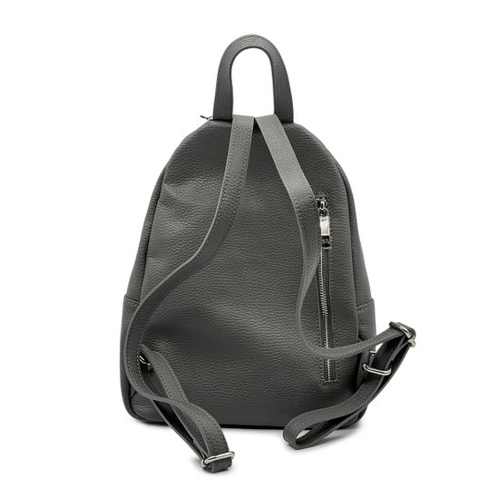 Сумка-рюкзак Renato Angi серая кожаная - фото 3, 3360401 RA GRIGIO