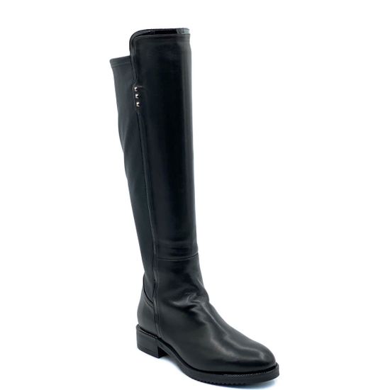 Сапоги Donna Soft черные кожаные евромех - фото 2, 