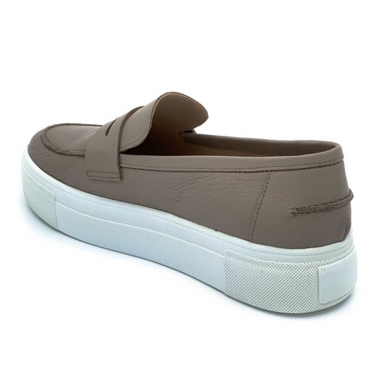 Лоферы Cover бежевые кожаные - фото 3, 