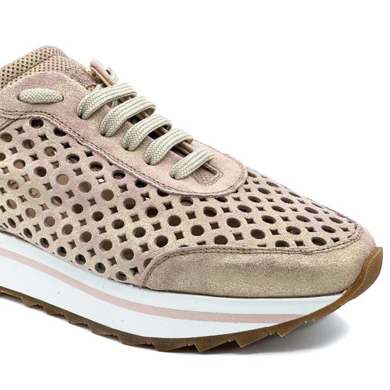 Кроссовки Pertini перламутрово-розовые - фото 6, 