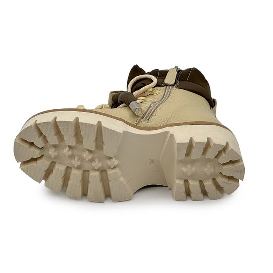 Ботинки NILA&amp;NILA бежевые кожаные на меху - фото 4, NO6476M NIL NERO