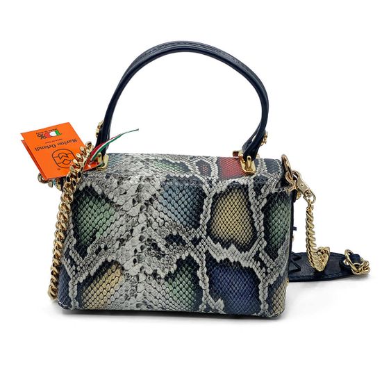 Сумка Marino Orlandi мультиколор питон - фото 3, 