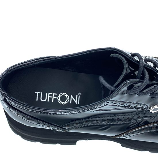 Полуботинки Tuffoni черные из лакированной кожи демисезонные - фото 7, 3522039PL TUF