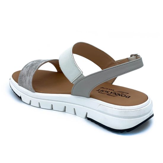 Босоножки Donna Soft бело-серебристые кожаные - фото 3, DS23-V2 DS