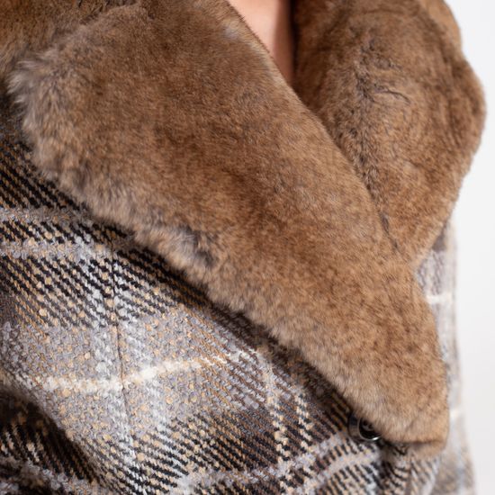 Пальто VOLPI в клетку - фото 4, 