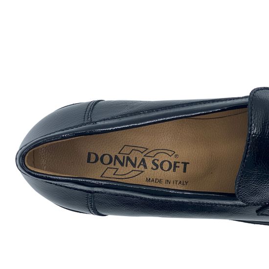 Лоферы Donna Soft черные наплак демисезонные - фото 8, DS1881 DS NERO