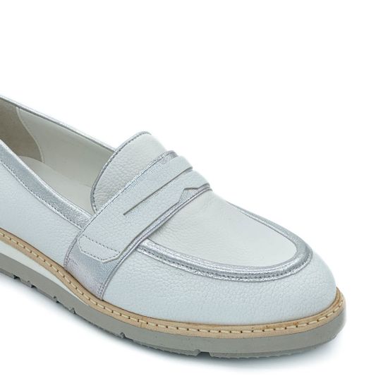 Лоферы Donna Soft белые кожаные - фото 6, DS0752G DS