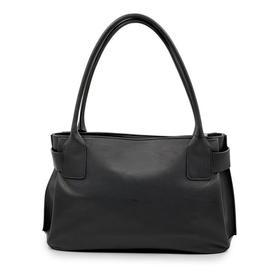 Сумка Renato Angi черная кожаная "с пряжкой" - фото 3, 3402481 RA NERO