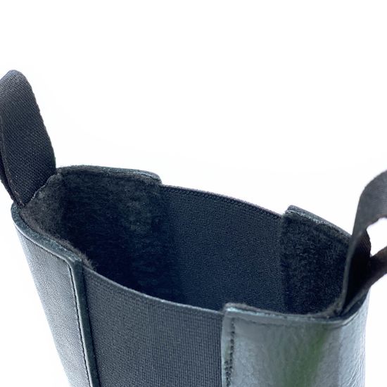 Ботинки челси Mimmu черные кожаные Байка - фото 7, M405M4 MIM NERO