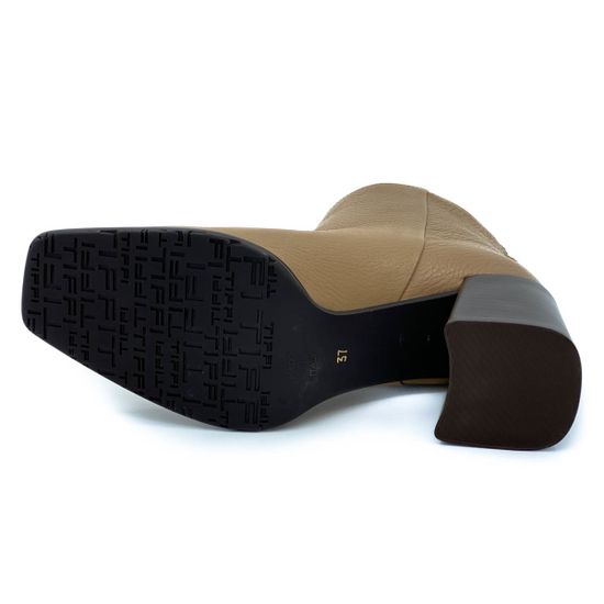 Ботильоны Tiffi бежевые кожаные демисезонные - фото 4, Q539/70C TI BEIGE