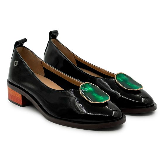 Туфли TUFFONI черные лакированные кожаные - фото 7, 2426001PL TUF LAK