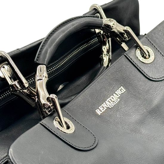 Сумка женская Renato Angi черная кожаная плетенная - фото 4, 3507117 RA NERO