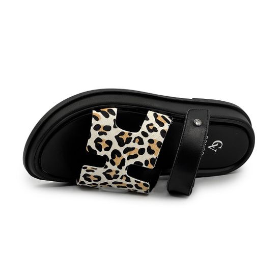 Сабо женские CVCOVER белые кожаные принт &quot;леопард&quot; - фото 5, 1623-27 COV LEO BIANCO