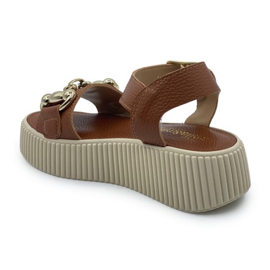 Босоножки NILA&amp;NILA коричневые кожаные - фото 3, CNN16016 NIL