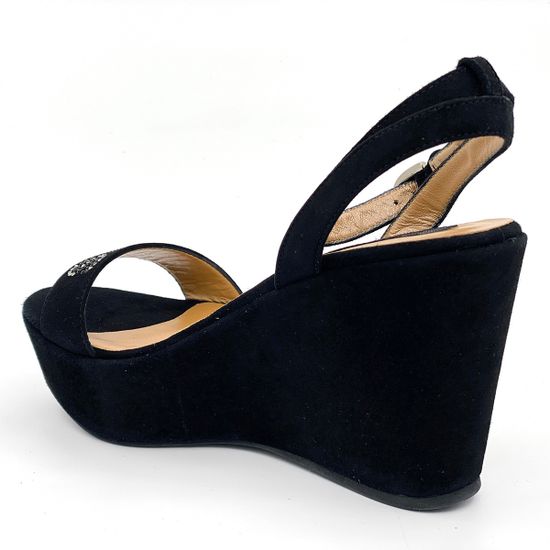 Босоножки Cesare Paciotti замшевые черные - фото 3, LLZD10W PA