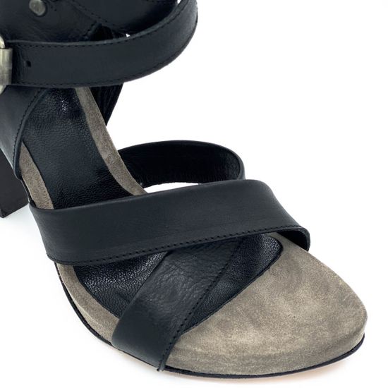 Босоножки Fru.it черные кожаные - фото 5, 3842 (Taupe) FR