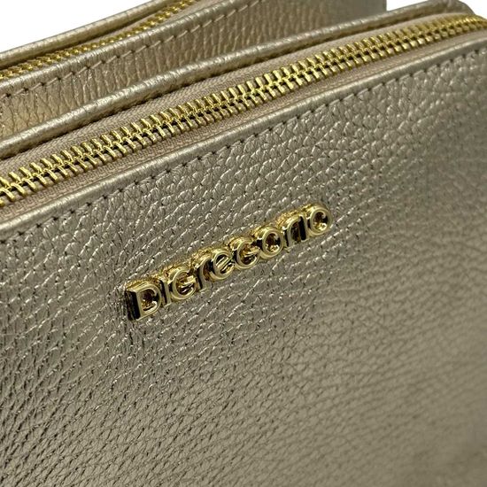 Сумка Di Gregorio золотистая кожаная - фото 5, 8798 DG ORO